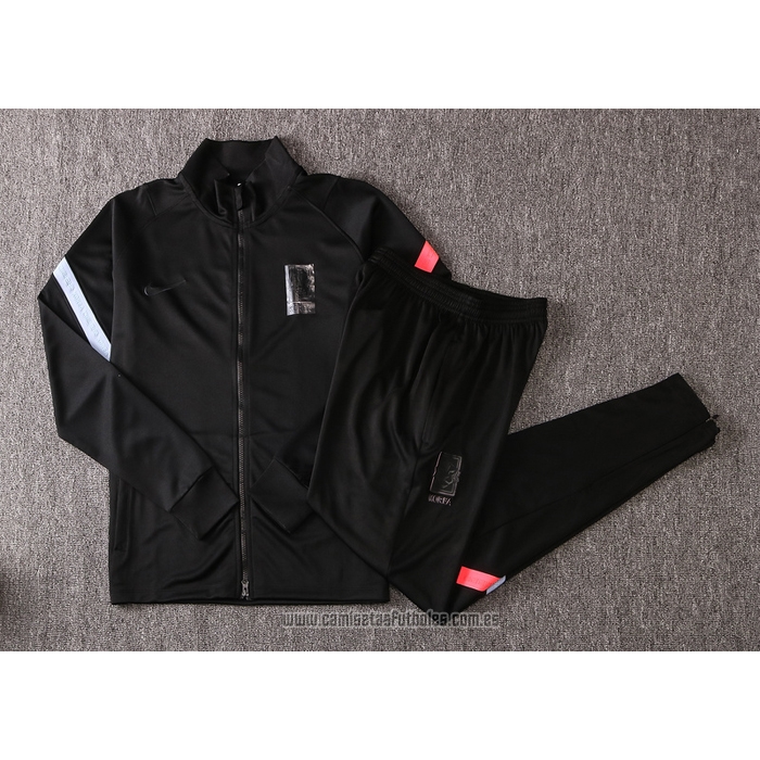 Chandal de Chaqueta del Corea del Sur 2020-2021 Negro